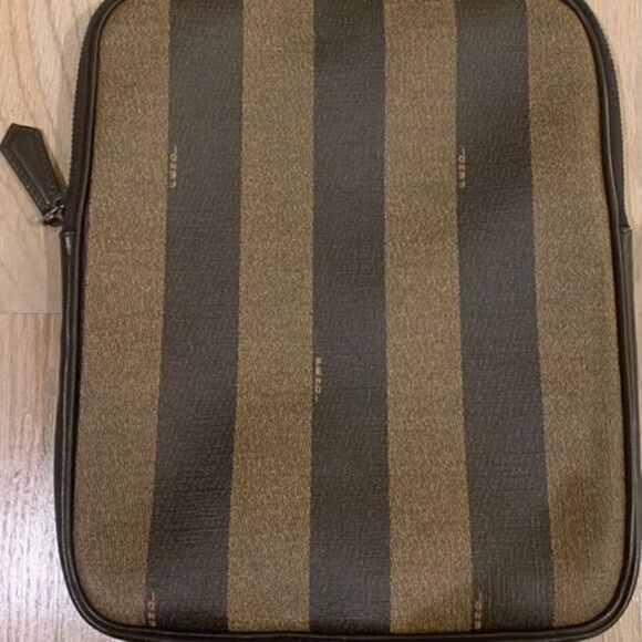 FENDI Pequin Striped iPad Tablet Zippered Case - Picture 2 of 4